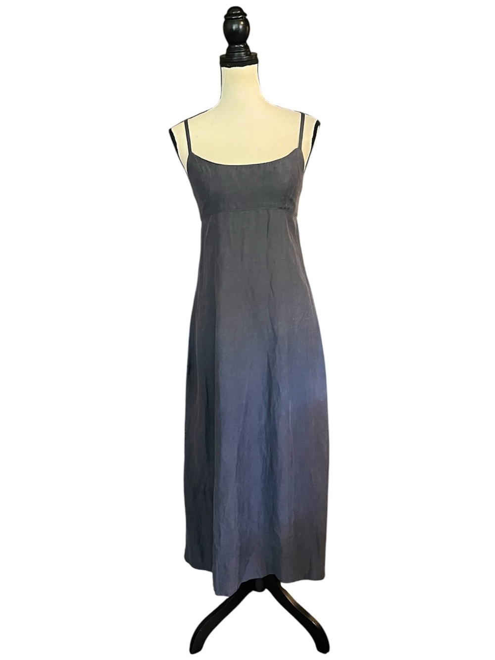 ✨SALE✨ Vintage 90s Betsey Johnson Blue Denim Look Slip Dress FLAW